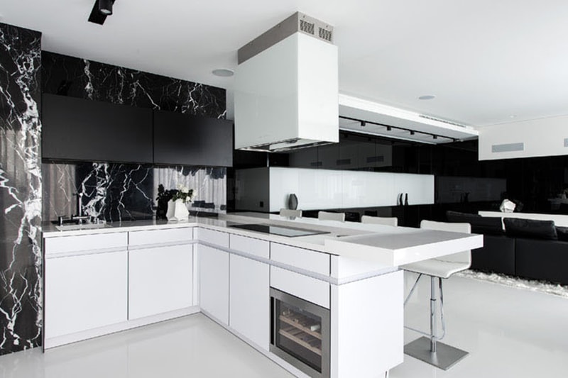 Black and White Interior Apartment