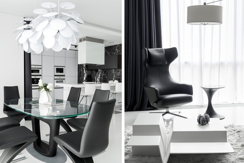 Black and White Interior Apartment