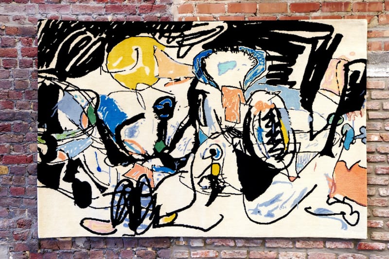 Case Studyo Translates an Eddie Martinez Painting Onto a Handwoven Rug