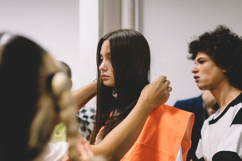Backstage at FACETASM's 2017 Spring/Summer Paris Show