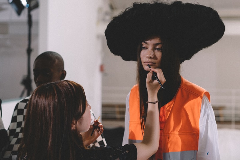 Backstage at FACETASM's 2017 Spring/Summer Paris Show