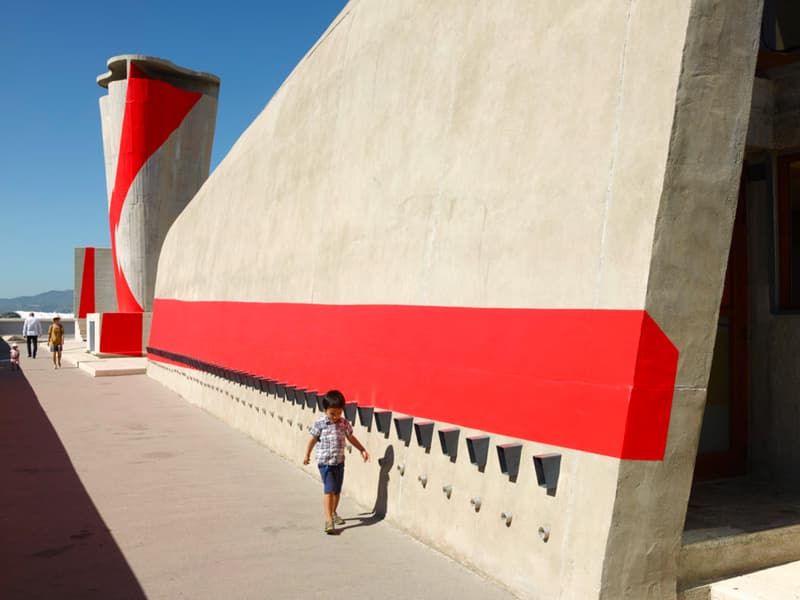 Felice Varini Mural Le Corbusier Building