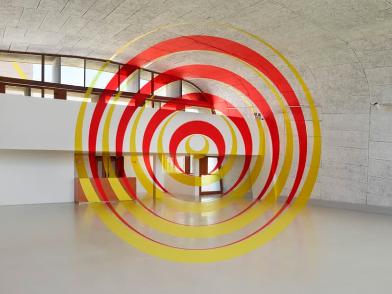 Felice Varini Mural Le Corbusier Building