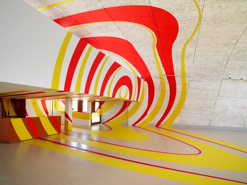 Felice Varini Mural Le Corbusier Building
