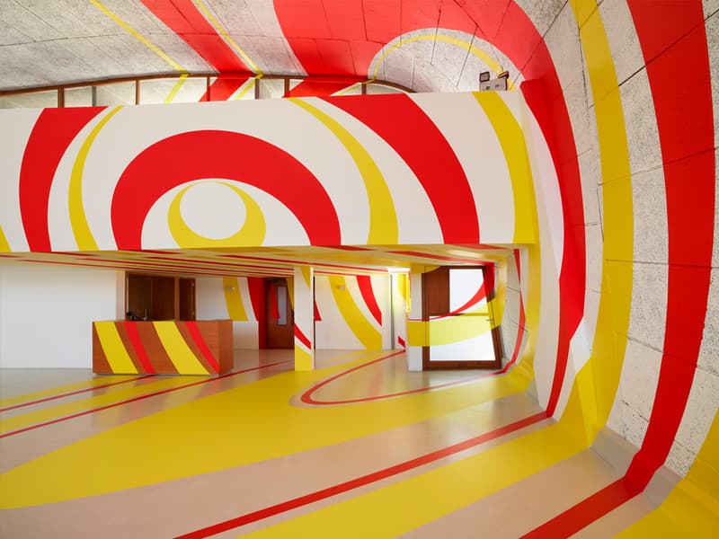Felice Varini Mural Le Corbusier Building