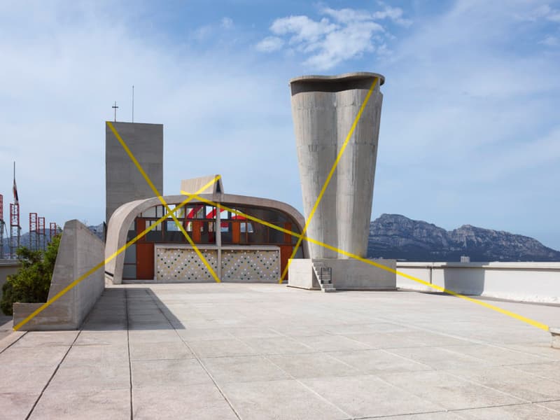 Felice Varini Mural Le Corbusier Building