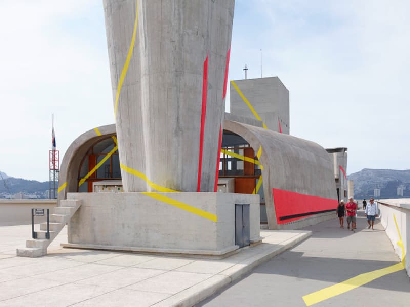 Felice Varini Mural Le Corbusier Building