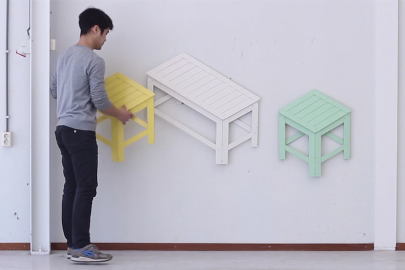 Jongha Choi Two to Three Dimensional Furniture