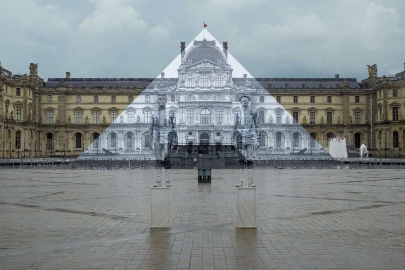 JR and Liu Bolin Collaborate On "Hidden" Louvre Pyramid