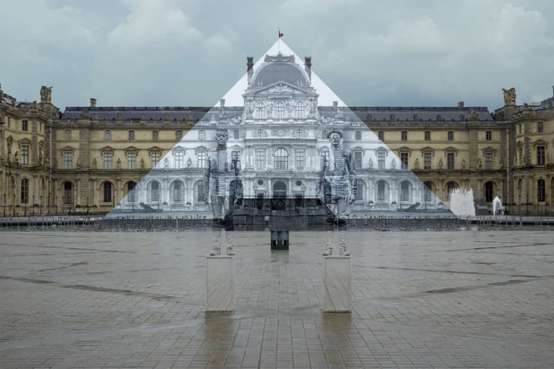 JR and Liu Bolin Collaborate On "Hidden" Louvre Pyramid