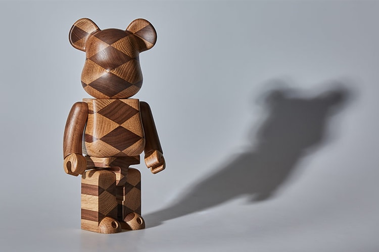 Karimoku x Medicom Toy BE@RBRICK Gets the "Woven Wood" Treatment