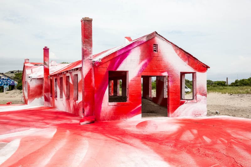 Katharina Grosse's "Rockaway!" Installation
