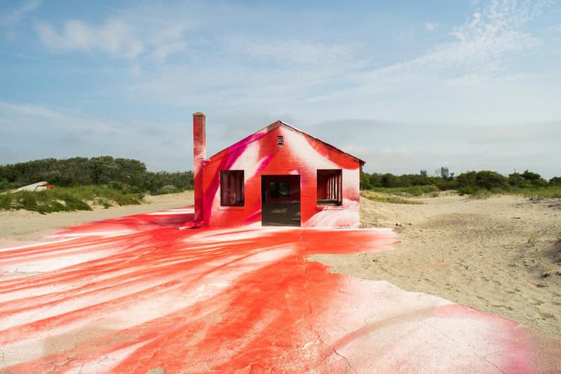 Katharina Grosse's "Rockaway!" Installation