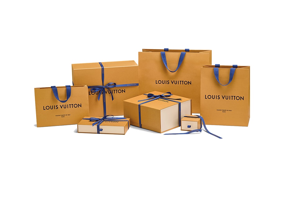 LOUIS VUITTON Iconic Yellow paper Gift Bag Various Size GIFT