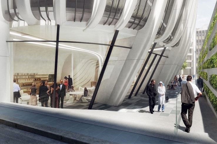 Zaha Hadid Stacked Vase Tower Melbourne Images