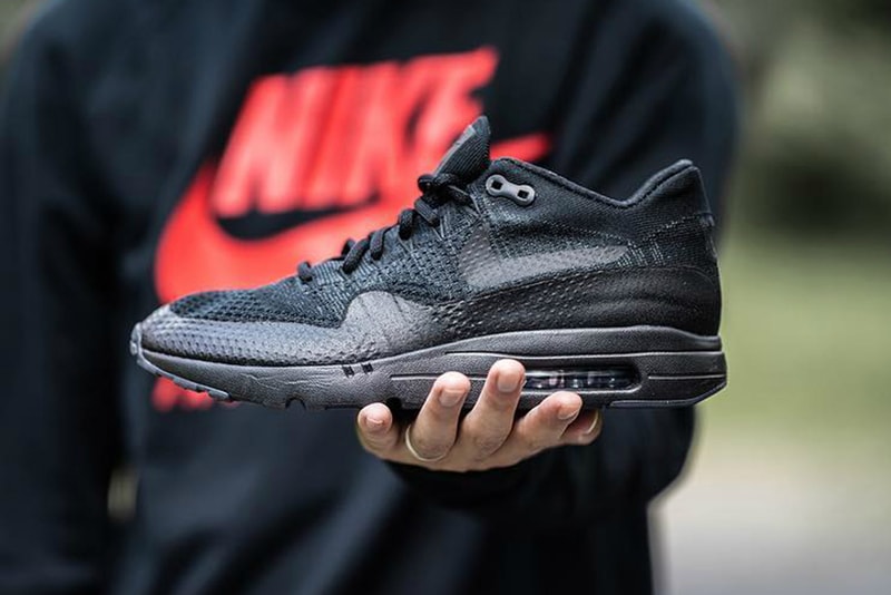 Nike Air Max 1 Ultra Flyknit Triple-Black Colorway
