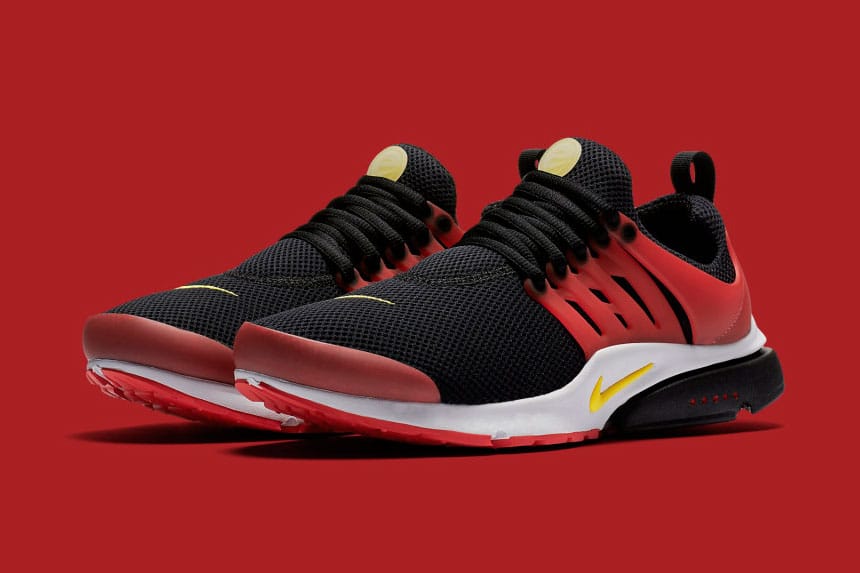 Nike Air Presto Black and Red Sneaker | HYPEBEAST