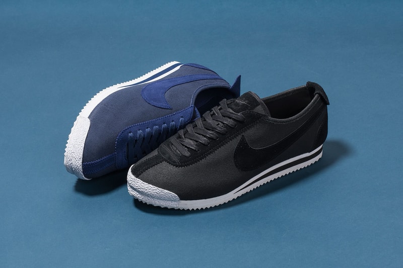 Nike Cortez 72 QS in Black and Loyal Blue Sneakers