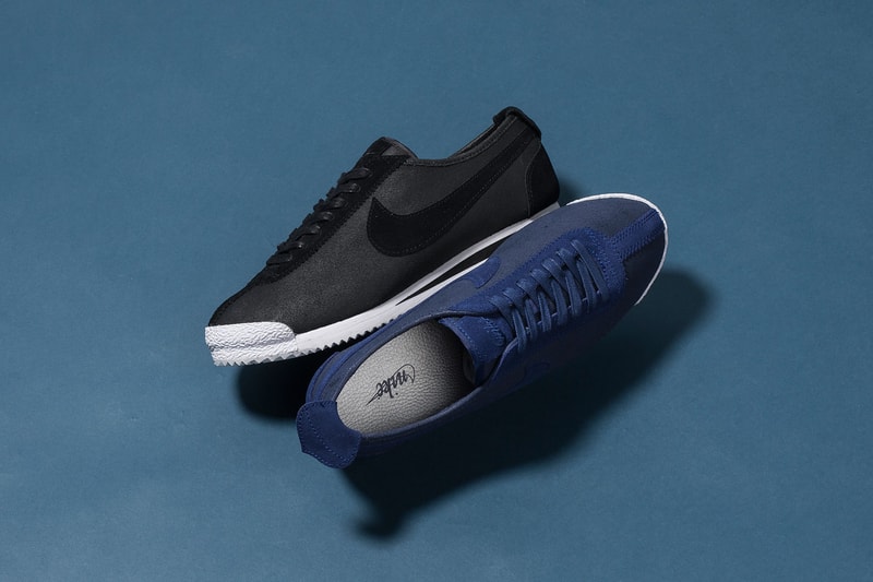 Nike Cortez 72 QS in Black and Loyal Blue Sneakers