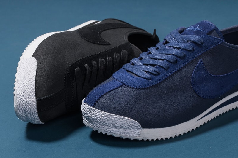Nike Cortez 72 QS in Black and Loyal Blue Sneakers