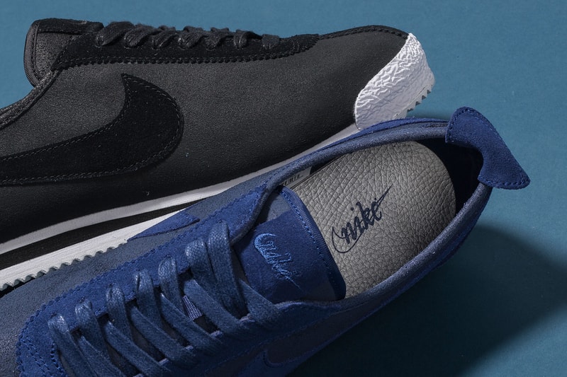 Nike Cortez 72 QS in Black and Loyal Blue Sneakers