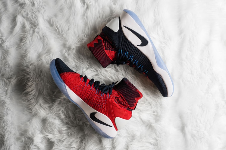 Nike Hyperdunk 2016 Flyknit "Dark Obsidian/Bright Crimson"