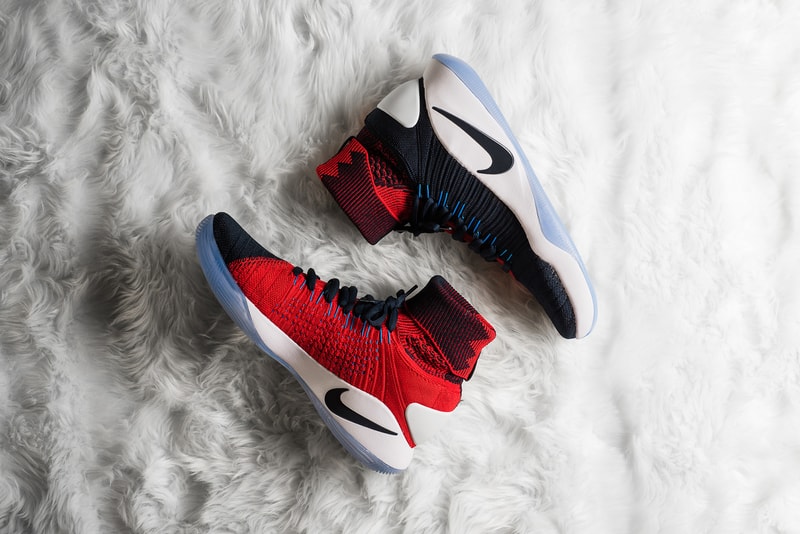 Nike Hyperdunk 2016 in Dark Obsidian and Bright Crimson Sneaker