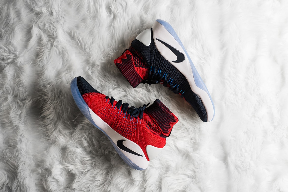 Nike Hyperdunk 16 In Dark Obsidian And Bright Crimson Sneaker Hypebeast