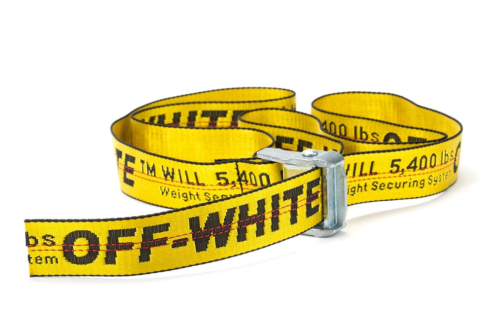 Off-White Off White Carryover Industrial Belt Yellow 6000