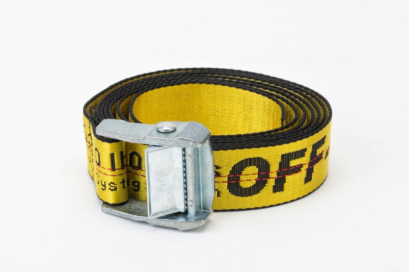 OFF WHITE Yellow Industrial Belt