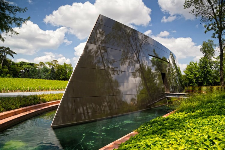 Phillipe Starck's Blade-Shaped Wine Cellar Is an 'Extension of Nature's Intelligence'