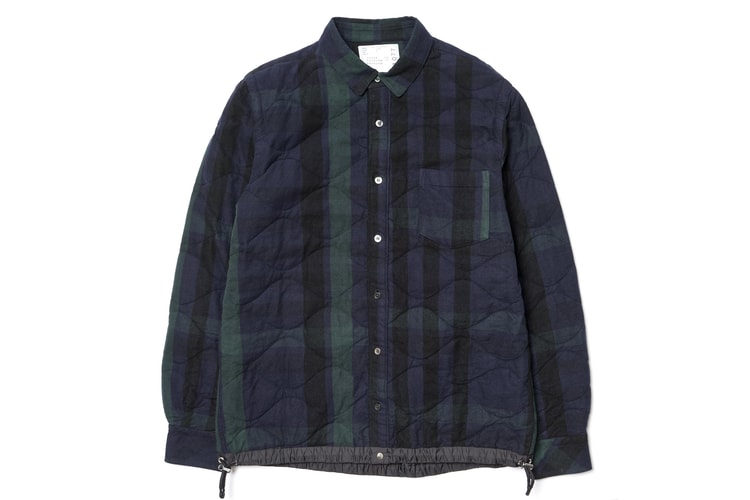 sacai Releases the Garment Washed Quilted Drawcord Shirt in Two Versatile Colorways