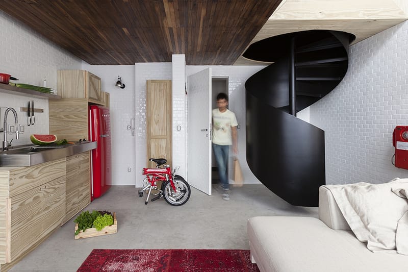 This Spiral Staircase Is Perfect for Micro-Living