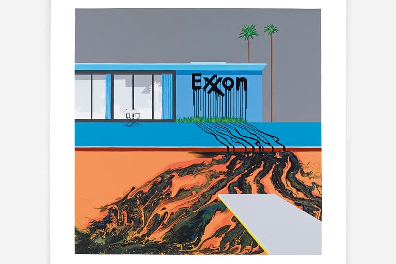 Zevs Targets Oil Companies in Solo Exhibition The Big Oil Splash