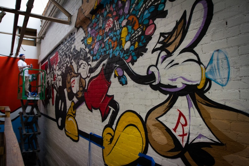 2Shae's "Pill Head" Mural at The Hundreds