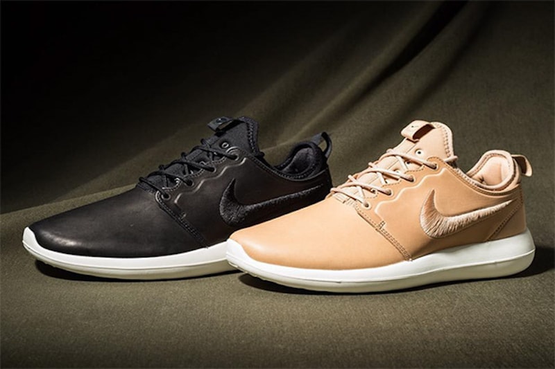 Vachetta Tan, Black, Nike, Roshe Two, Leather