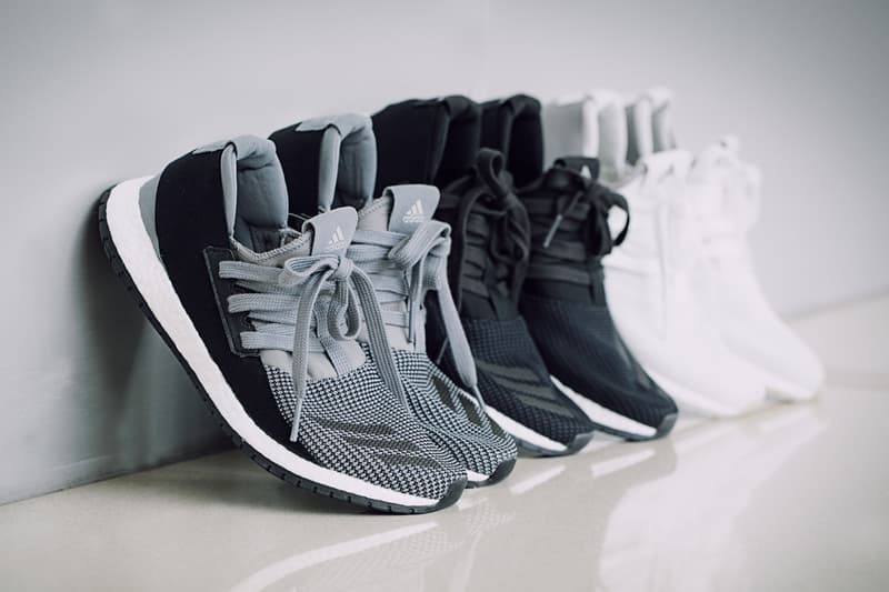 Pase para saber varonil Desempacando adidas Pure Boost RAW Sneaker in White Black and Gray | Hypebeast