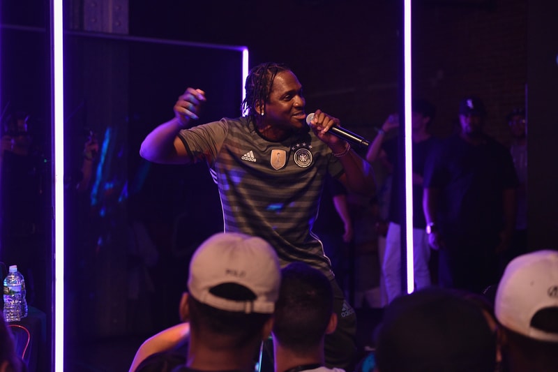 Pusha T & Desiigner Perform at The Tunnel for adidas