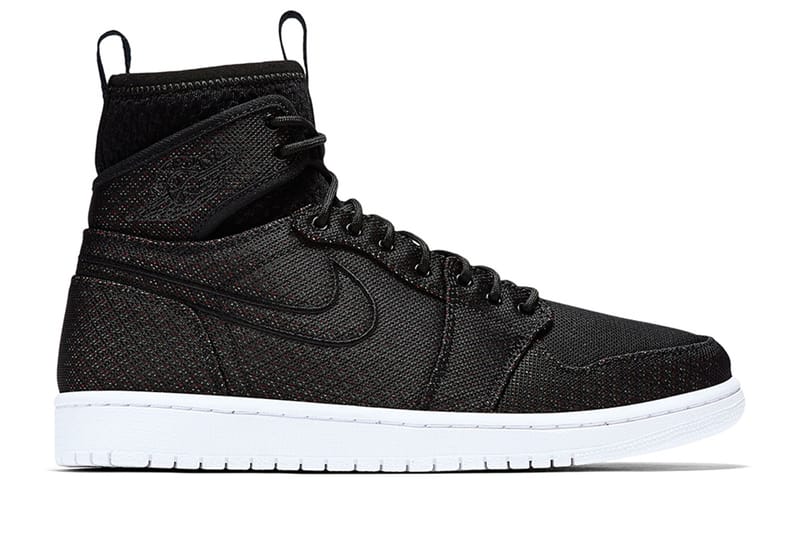 black and grey high top jordans