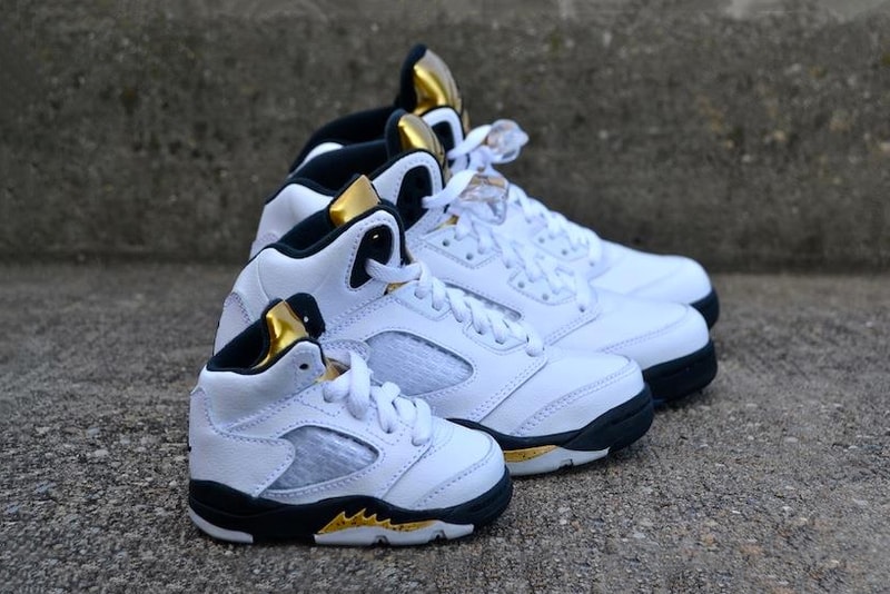 The Nike Air Jordan 5 “Gold” Is Now Available for the Whole Family Affair