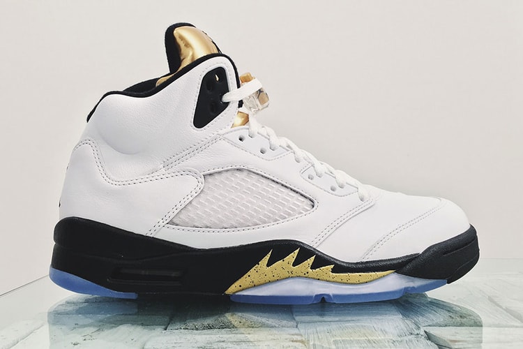 The Air Jordan 5 Gets a "Gold Tongue"