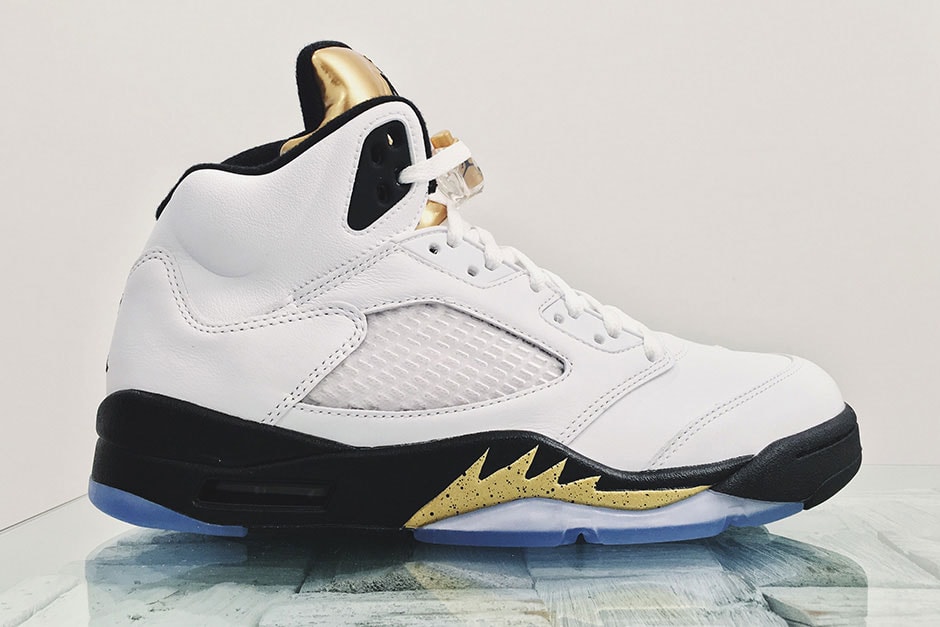 gold jordan 5