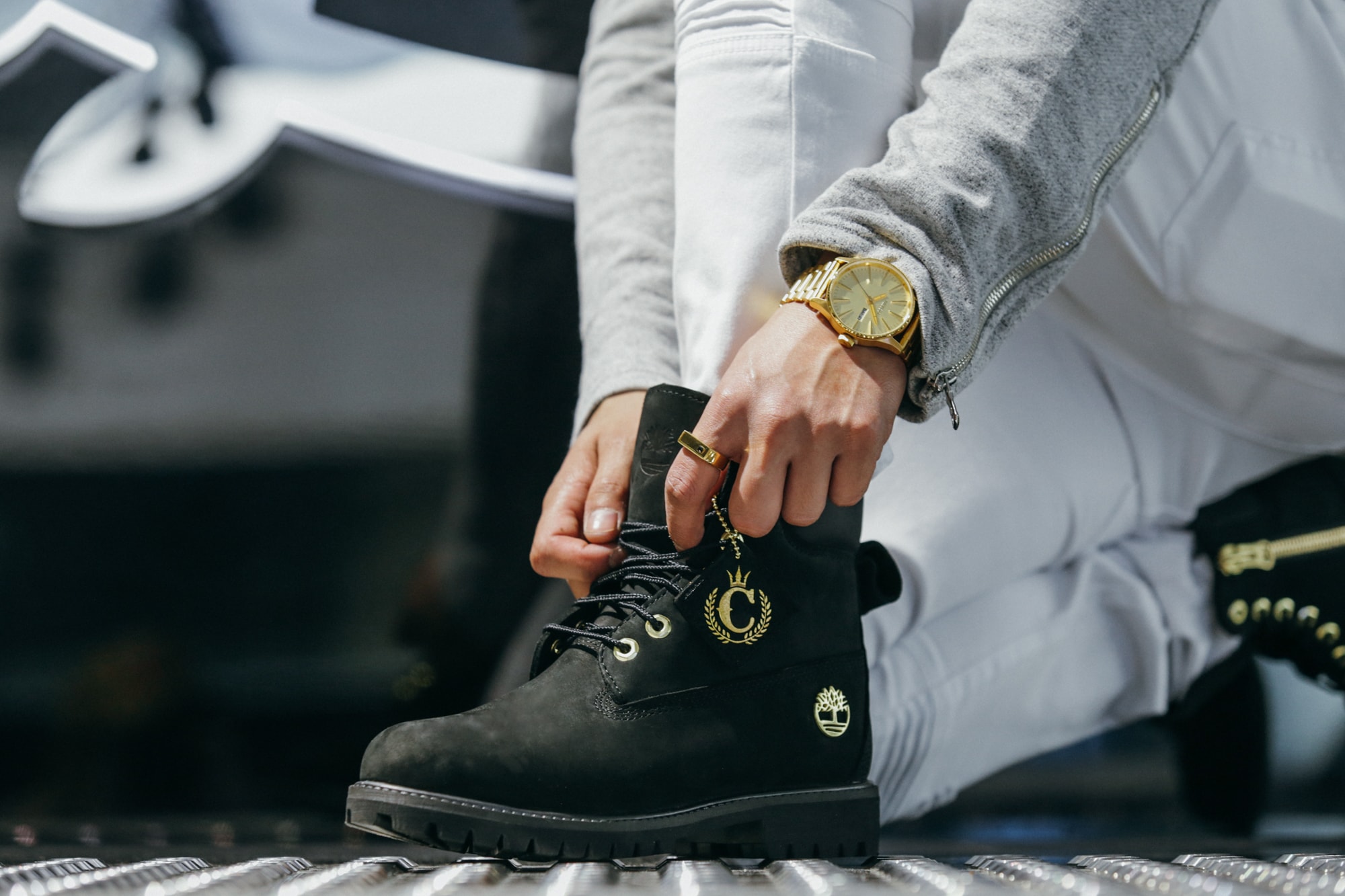 Timberland Culture Kings Black and Gold Boot