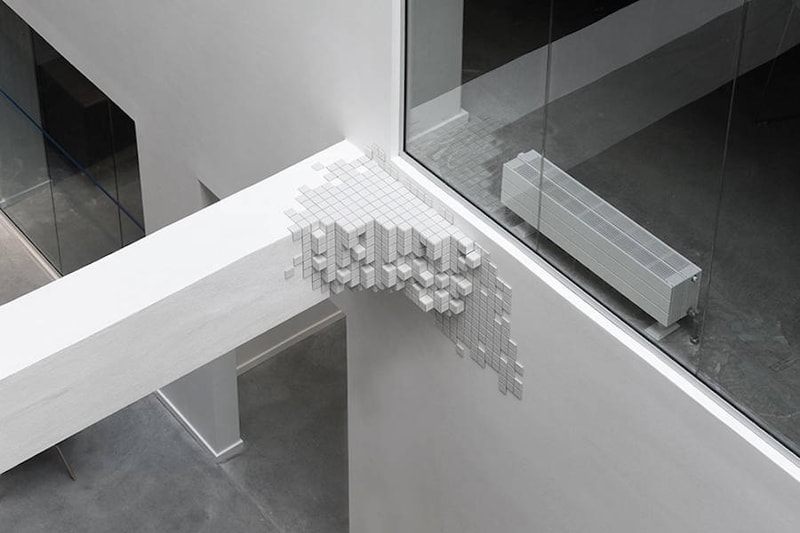 Borgman Lenk Pixelation School Architecture design concepts 3d art walls ceilings