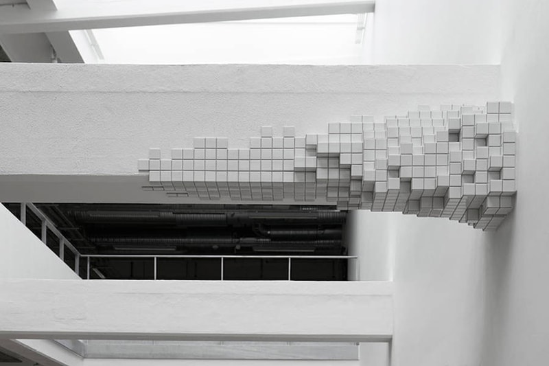 Borgman Lenk Pixelation School Architecture design concepts 3d art walls ceilings