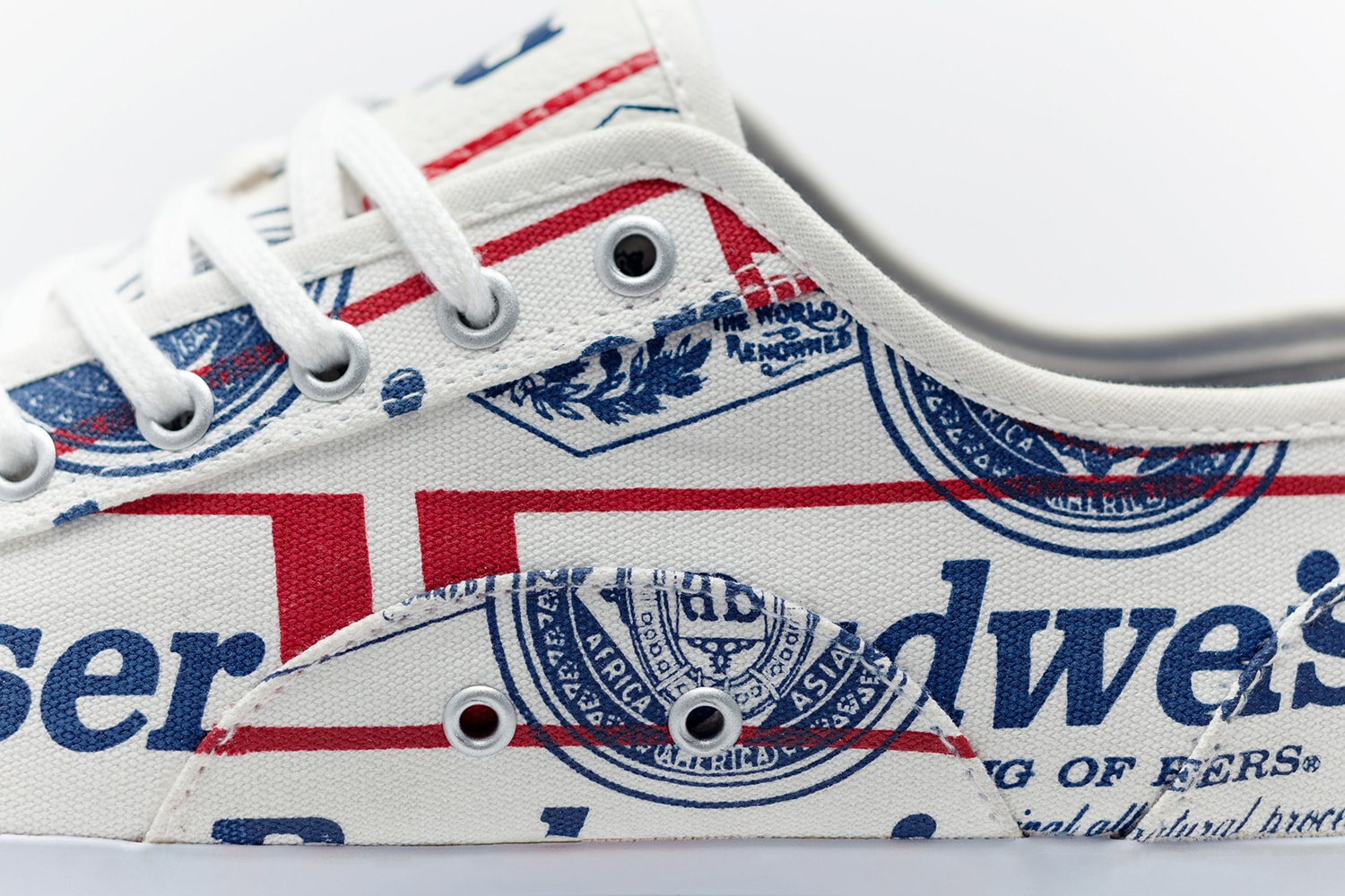 Budweiser x ALIFE x Greats' Wilson Sneaker, beer, canvas, logo, red, blue, america, classic