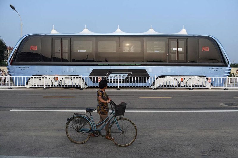 Chinas Transit Elevated Bus Video