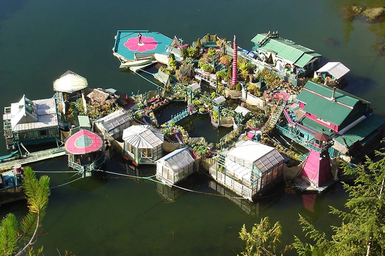Couple Spends 24 Years Building a Self-Sustaining, Floating Island to Live off the Grid