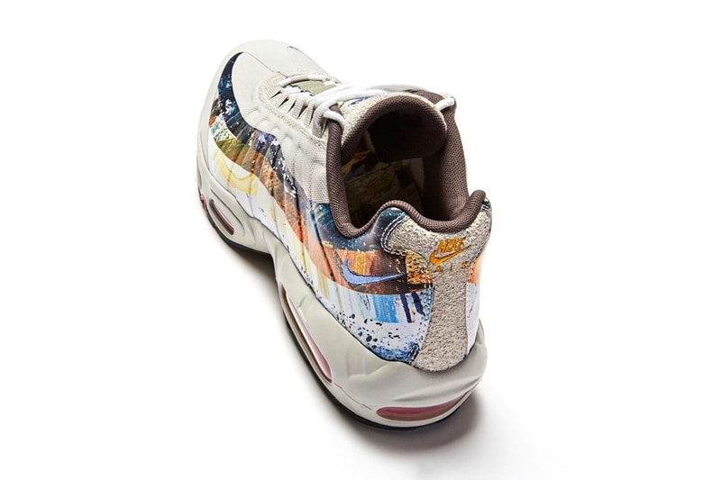 Dave White Nike air max 95 painting artist british rainbow mulit-coloured