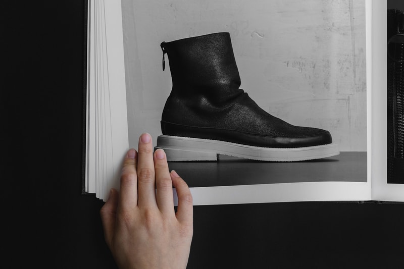 DGNAK 2016 Fall Winter Footwear Lookbook tassel slip-on, elastic band high-top, neoprene layered shoe, and a back-zip boot